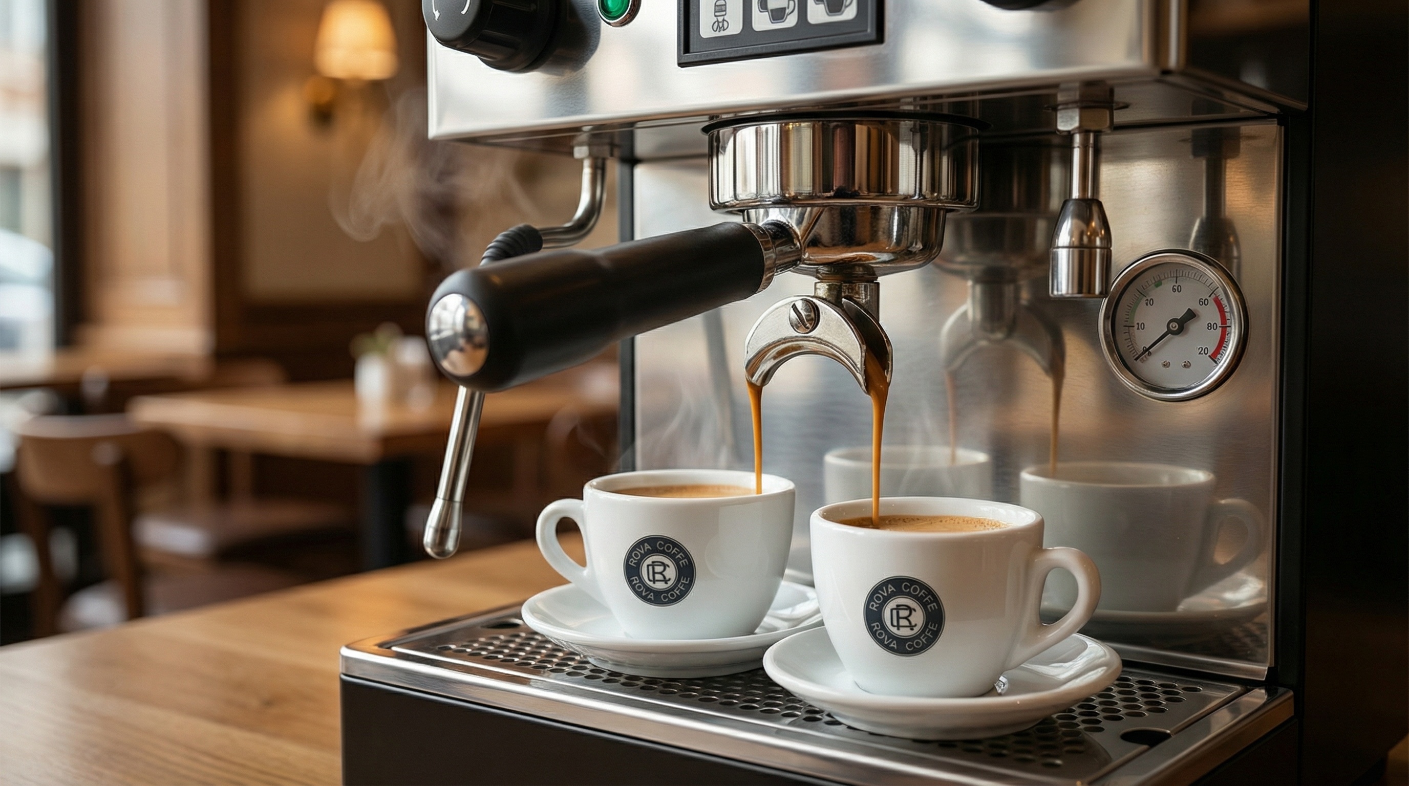 profesionální pákový kávovar který má podnik od rova coffe